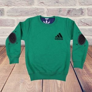 ADIDAS Long Sleeve Crew Comfortable Sweater for Kids Boys